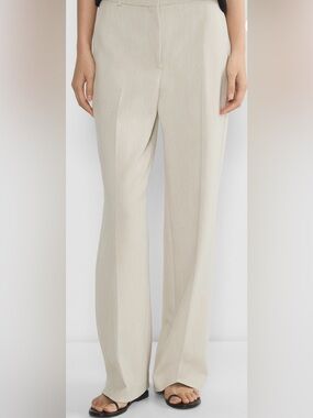 Babaton Wide-Leg Trousers in Cream